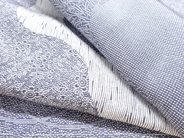  未使用品　道長取に寄せ柄江戸小紋着物